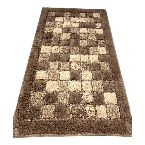 Tappeto bagno Quarzo Bianco 13630 MOSAICO Tortora