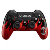 Gamepad Qubick ACP40179 PLAYSTATION 4 Ac Milan Flames Wireless Red e B