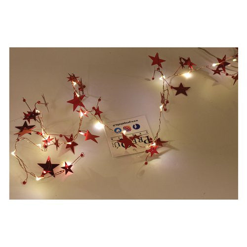 Filo Pre Qu' Italia D2889 CHRISTMAS Nano Led Stelline Metallizzate Ros