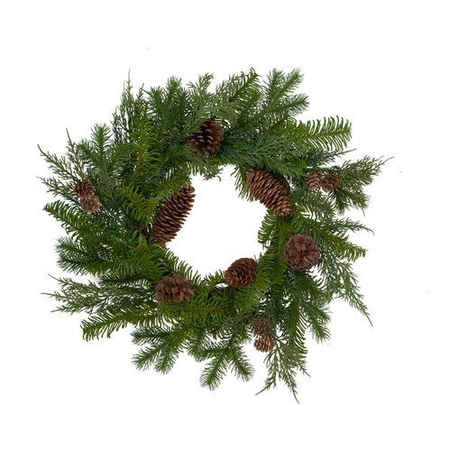 Corona natalizia Amicasa 071724 Con Pigne Verde