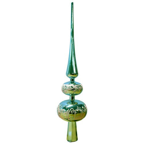 Puntale albero di natale Santa Claus PD273VB Decor Verde