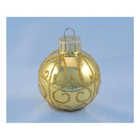 Pallina albero Santa Claus TE173101 Sfera Spirali Oro Assortito