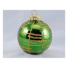 Pallina albero Santa Claus TE191839 Sfera Quadranti Verde Oro Assortit
