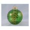 Pallina albero Santa Claus TE191600 Sfera Ramo Verde Oro Assortito