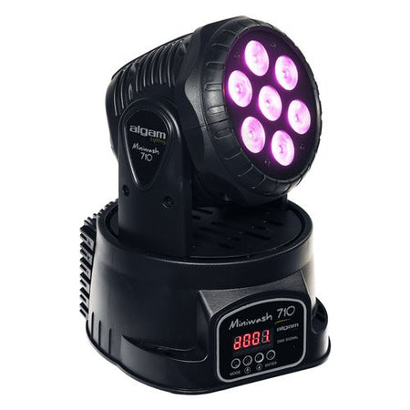 Testa mobile disc jockey Algam Lighting 18700112 MINI WASH 710 Lyre Bl