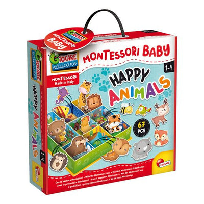 Gioco prescolare Happy Animals Lisciani 92772 MONTESSORI BABY
