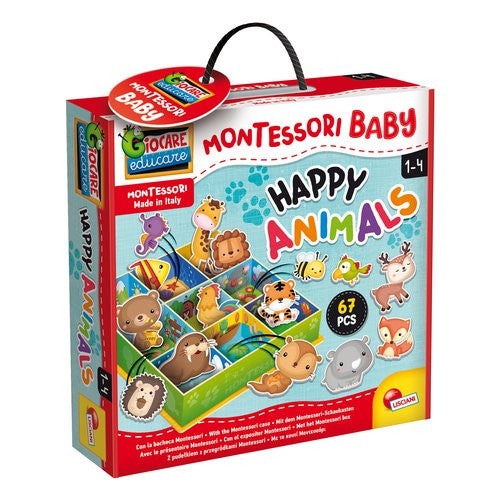 Gioco prescolare Happy Animals Lisciani 92772 MONTESSORI BABY