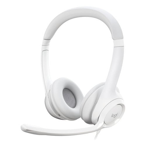 Cuffie filo Logitech 981 001286 H SERIES H390 Usb Off white