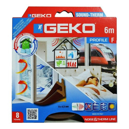Paraspifferi Geko 3300 4 SOUND THERM guarnizione profilo ad F Marrone