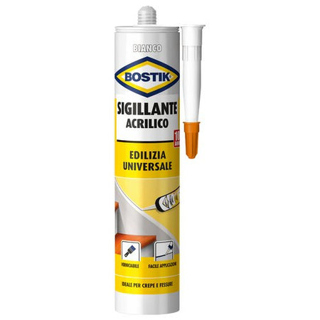 Silicone acrilico Uhu Bostik D2403 Edilizia Universale Bianco