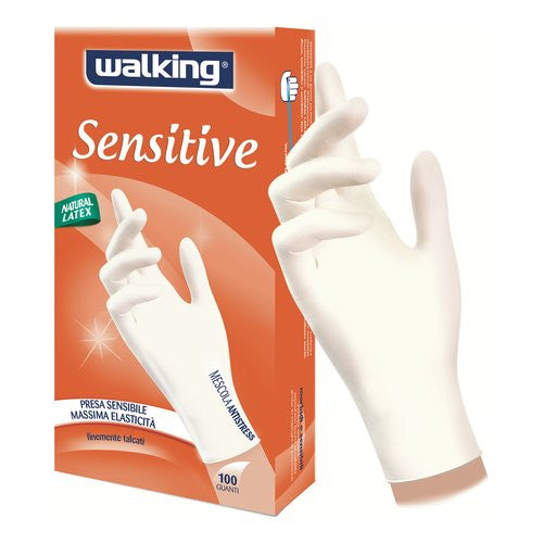 Guanti monouso Walking 110313 SENSITIVE Bianco