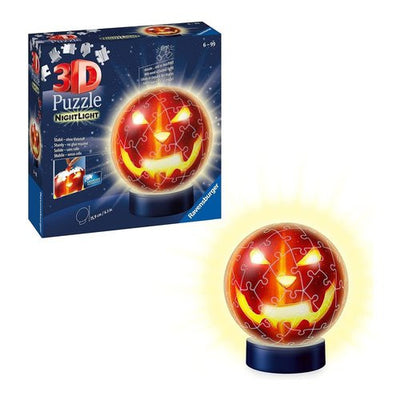Puzzle Ravensburger 11253 3D Zucca di Hallowen Night con Luce