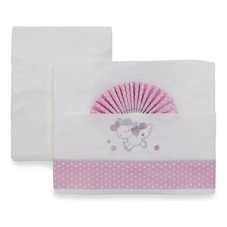 Set lenzuola lettino Italbaby 015 2010 0501 UNICORN Completo Lilla