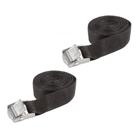 Coppia cinghie nylon con fibbie metallo Brunner 7710179C Power Fix Ner