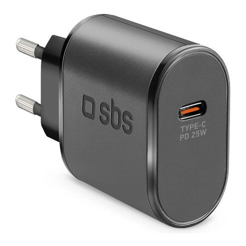 Caricabatterie Sbs TETR1CPD25 WALL CHARGER 25W Power Delivery Black
