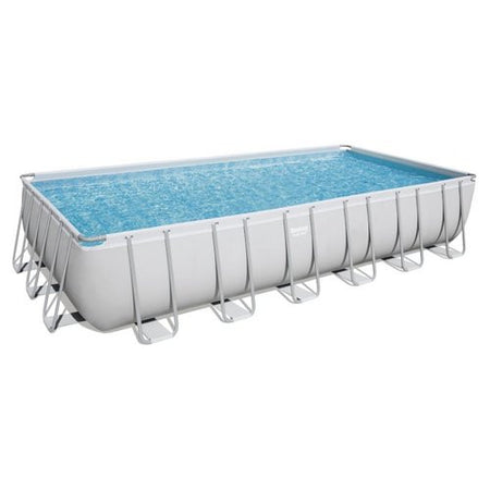 Piscina Bestway 56475 5 POWER STEEL con accessori Grigio chiaro