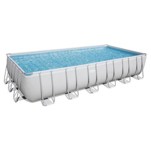 Piscina Bestway 56475 5 POWER STEEL con accessori Grigio chiaro