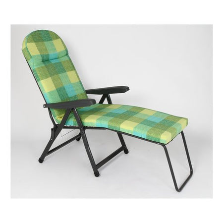Sedia sdraio con poggiapiedi Metal F.A.R. S59RON RODI Verde 7250 105