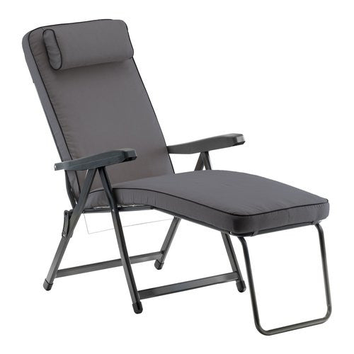 Sedia sdraio con poggiapiedi Metal F.A.R. PAR59N PARADISO Grigio scuro