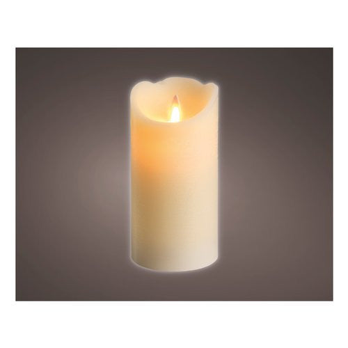 Candela led Kaemingk 480599 LUMINEO effetto fiamma Cream