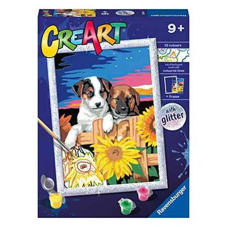 Creativo Cagnolini con Girasoli Ravensburger 23569 CREART