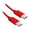Cavo USB C Sbs TECABLETISSUETCCR 2.0 60W Rosso