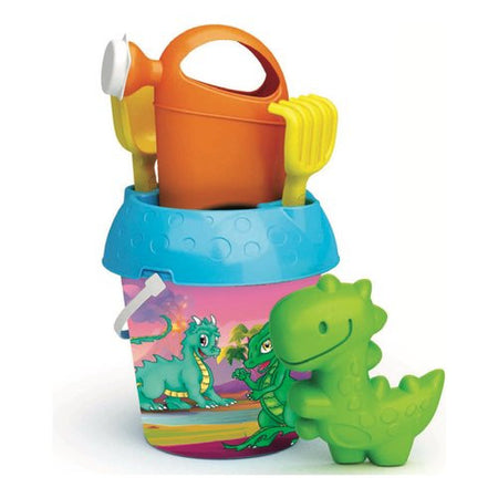 Set gioco sabbia Adriatic 1287 WILD DINOS Secchiello con Innaffiatoio