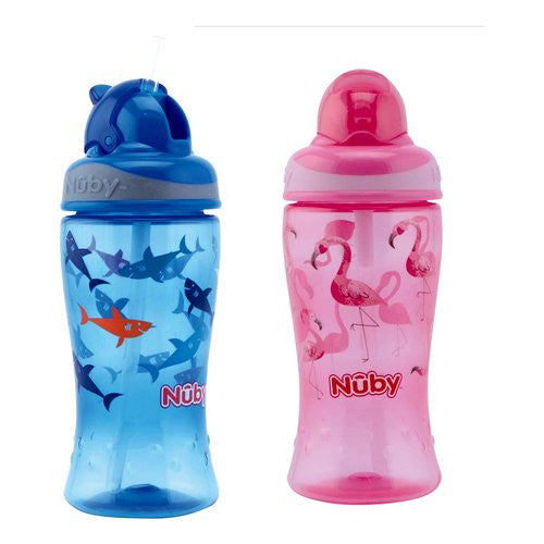 Tazza bimbo Nuby NV04016 Flip It Borraccia con Cannuccia Assortito