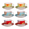 Set tazze te Amicasa Art 40 FLOWERS Colori assortiti