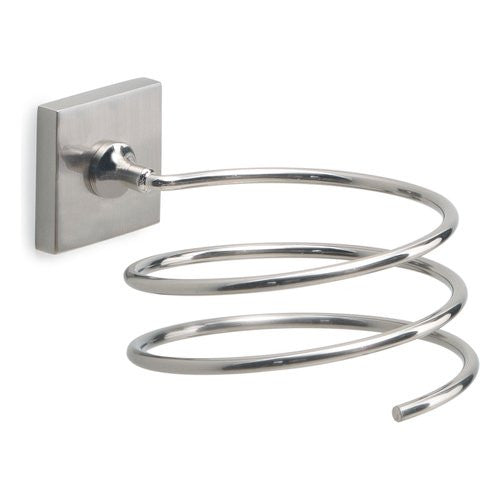 Porta asciugacapelli parete Gedy FJ55 38 FUJI Silver spazzolato