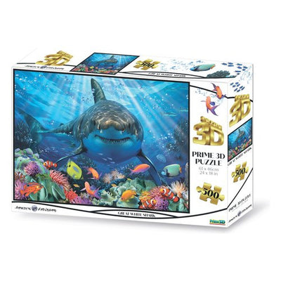 Puzzle Grandi Giochi PUW00000 PRIME 3D Squalo Howard Robinson