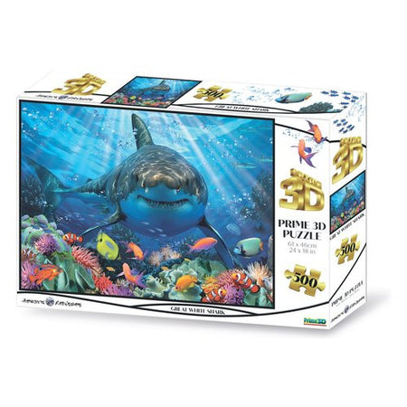 Puzzle Grandi Giochi PUW00000 PRIME 3D Squalo Howard Robinson