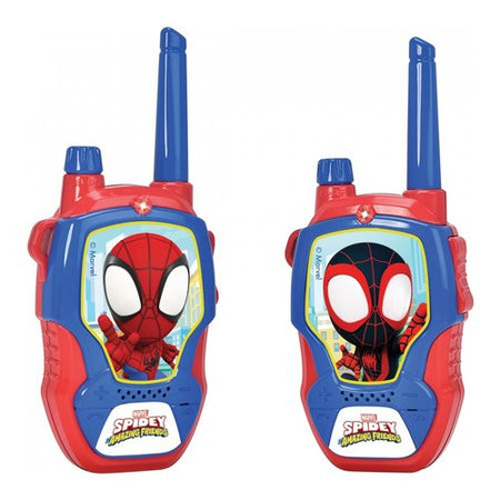 Walkie talkie Simba 203222000 SPIDEY 2,4 GHz portata 100 mt Rosso e Bl