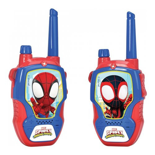 Walkie talkie Simba 203222000 SPIDEY 2,4 GHz portata 100 mt Rosso e Bl
