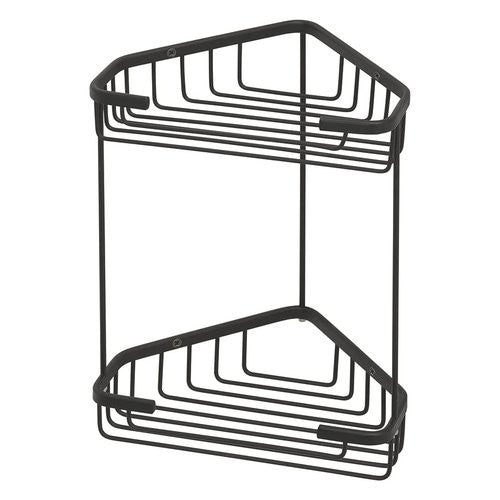 Porta oggetti box doccia Gedy 2481 14 AUGUSTUS Doppio Nero