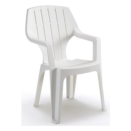 Sedia con braccioli Bica 28 NANCY + Alta Bianco