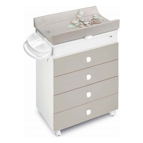 Bagnetto fasciatoio Cam 917006 C261 ASIA 3 cassetti Tortora