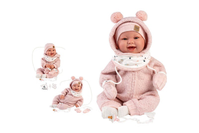 Reborn Tala Sonrisas Corpo Morbido Articolato 44cm