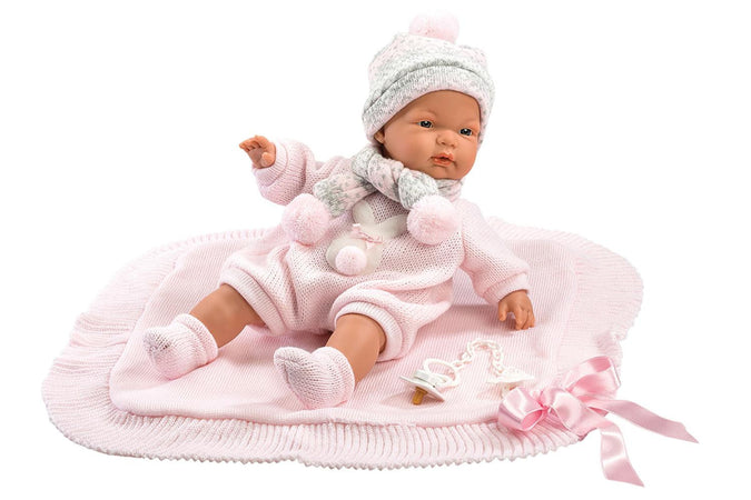 Reborn Morbido Joelle 38cm Copertina Rosa