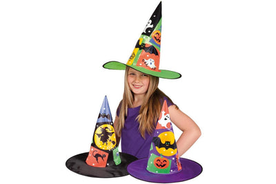 Cappello Cono Strega Fantasia