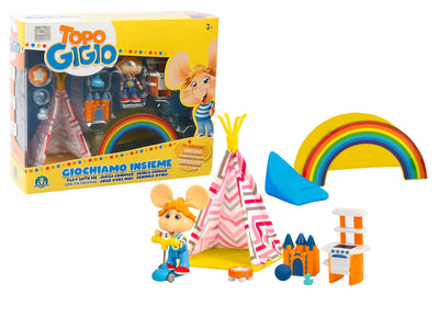 Topo Gigio Giochiamo Insieme Playset e personaggio
