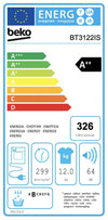 Beko BT3122IS Asciugatrice cm. 60 - capacità 12 kg - bianco