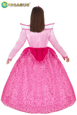 COSTUME CARNEVALE PRINCIPESSA AURORA BAMBINA DA 5 A 11 ANNI - PEGASUS 1570