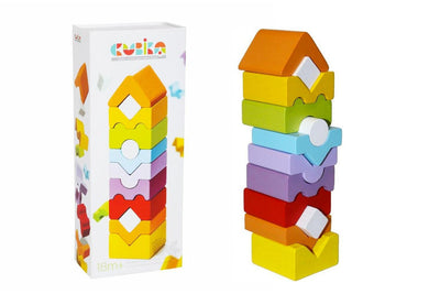 Torre Colorata Legno 12 pezzi