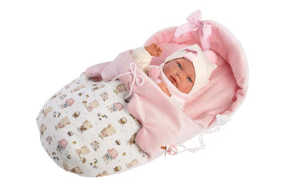 Reborn Vinile Nica 40cm con Sacco Nanna