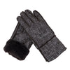 Gloves - Guanti Donna Testa di Moro Stampata in vero montone Shearling - Pelo Testa di Moro