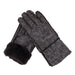 Gloves - Guanti Donna Testa di Moro Stampata in vero montone Shearling - Pelo Testa di Moro