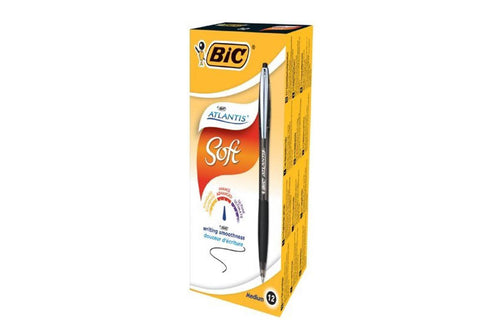 Bic Atlantis Clic 1 mm Nera 12 Penne