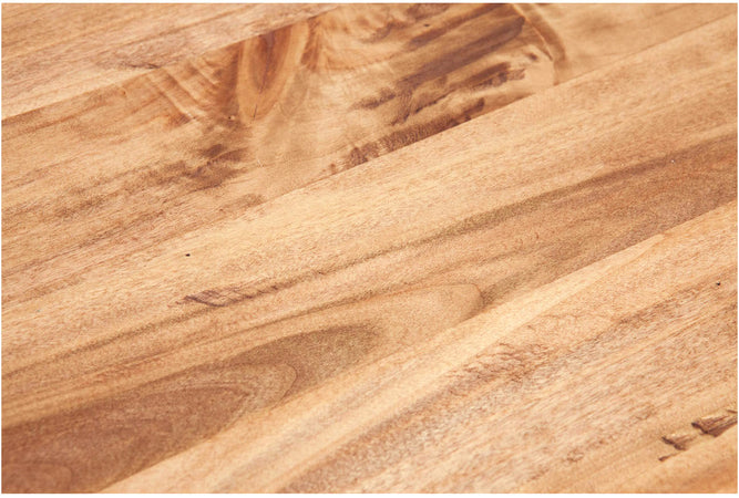 Biscottini Tavolino consolle Country in legno massello di tiglio struttura bianca anticata finitura naturale L73xPR36xH75 cm. Made in Italy