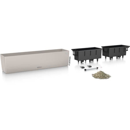 Jardiniere - Balconera colore 80 - Kit completo - Marrone sabbia - 12 L - LECHUZA